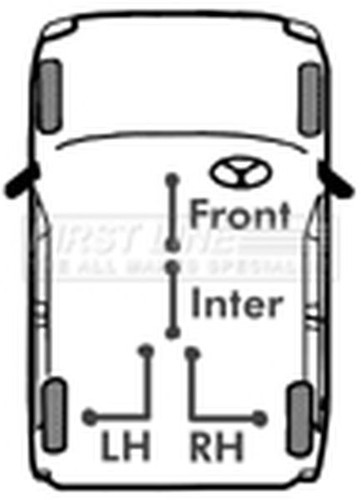 Hand brake cable right - brake, for